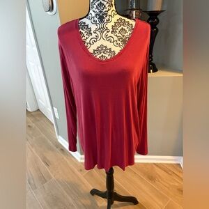 Women's Red V-Neck maternity Top XL